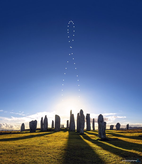 צילום השמש במשך שנה שלמה מעל סקוטלנד